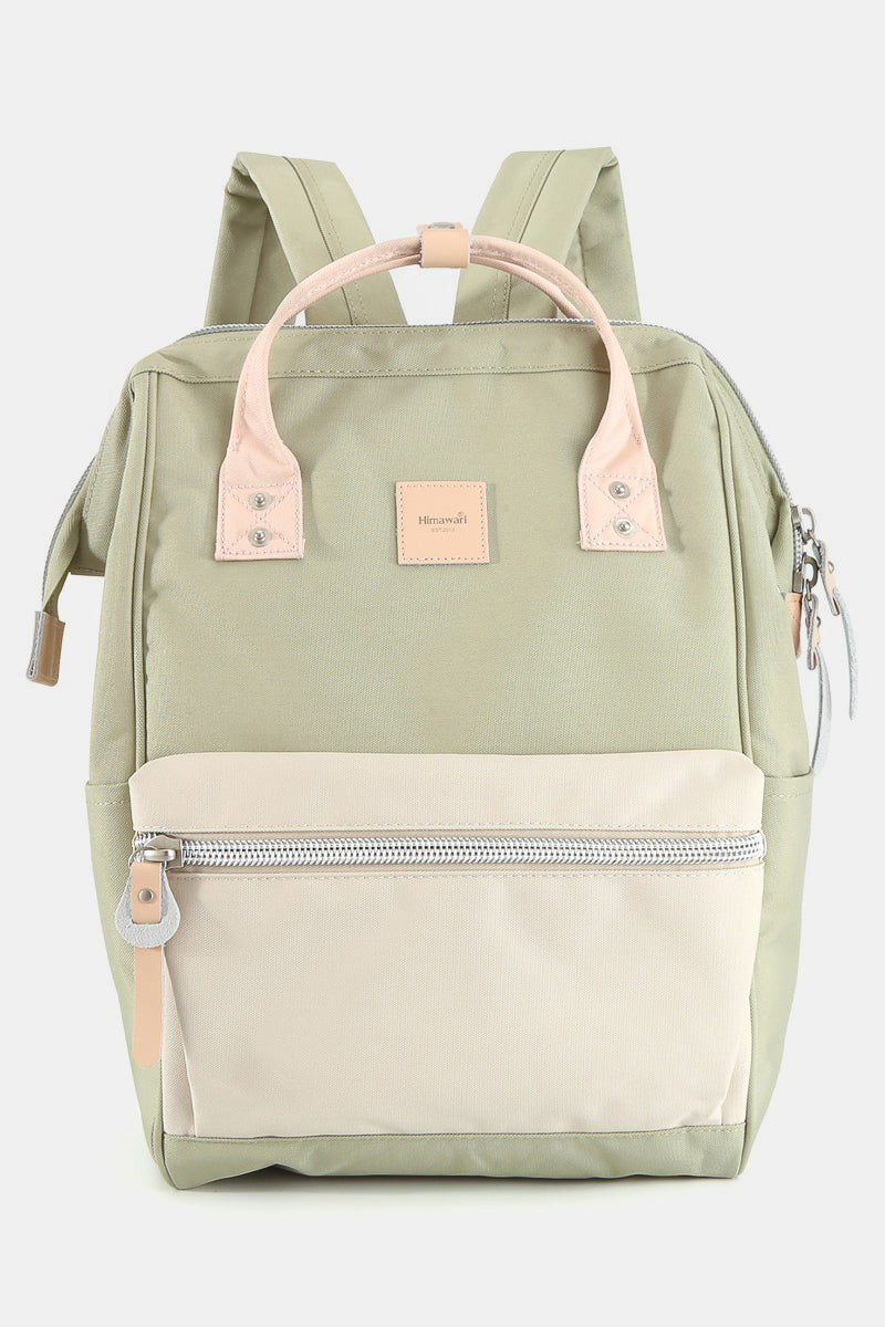 The Loriel Water Resistant Canvas Backpack Bag with Side Pockets