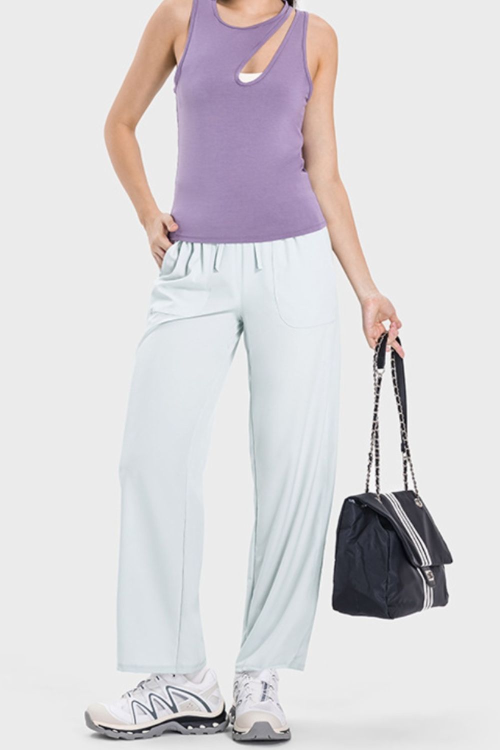 The Nicole Drawstring Pocketed Active Pants