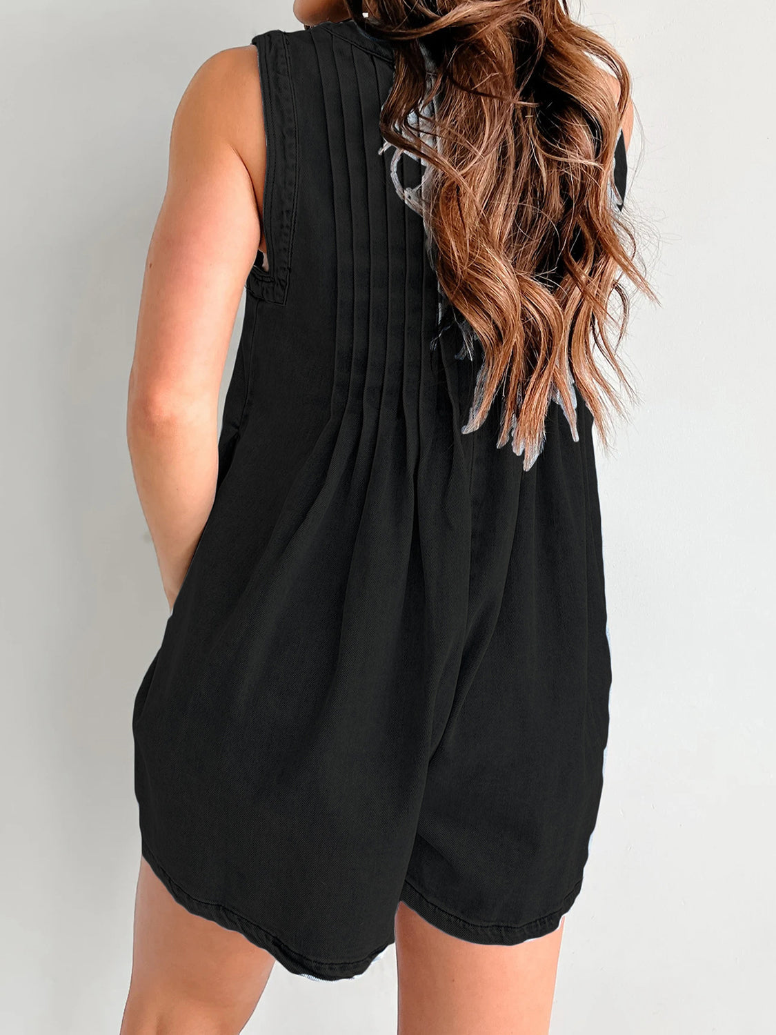 The Holly Tied Romper with Pockets