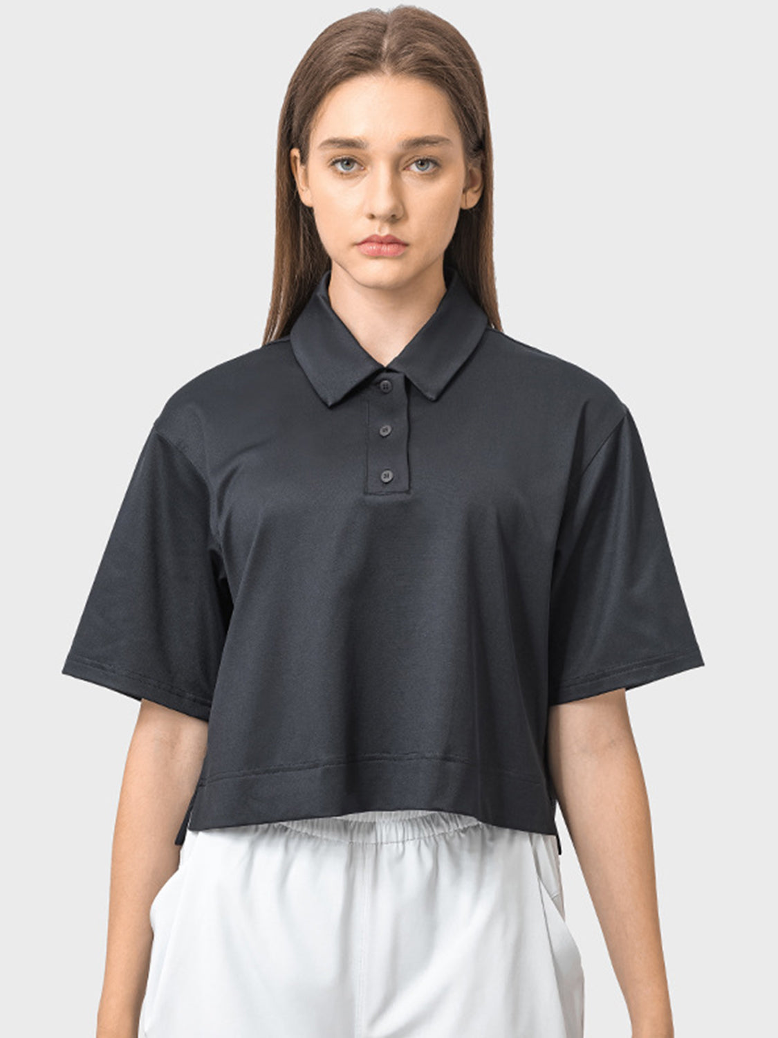 The Muni Half Button Short Sleeve Active T-Shirt