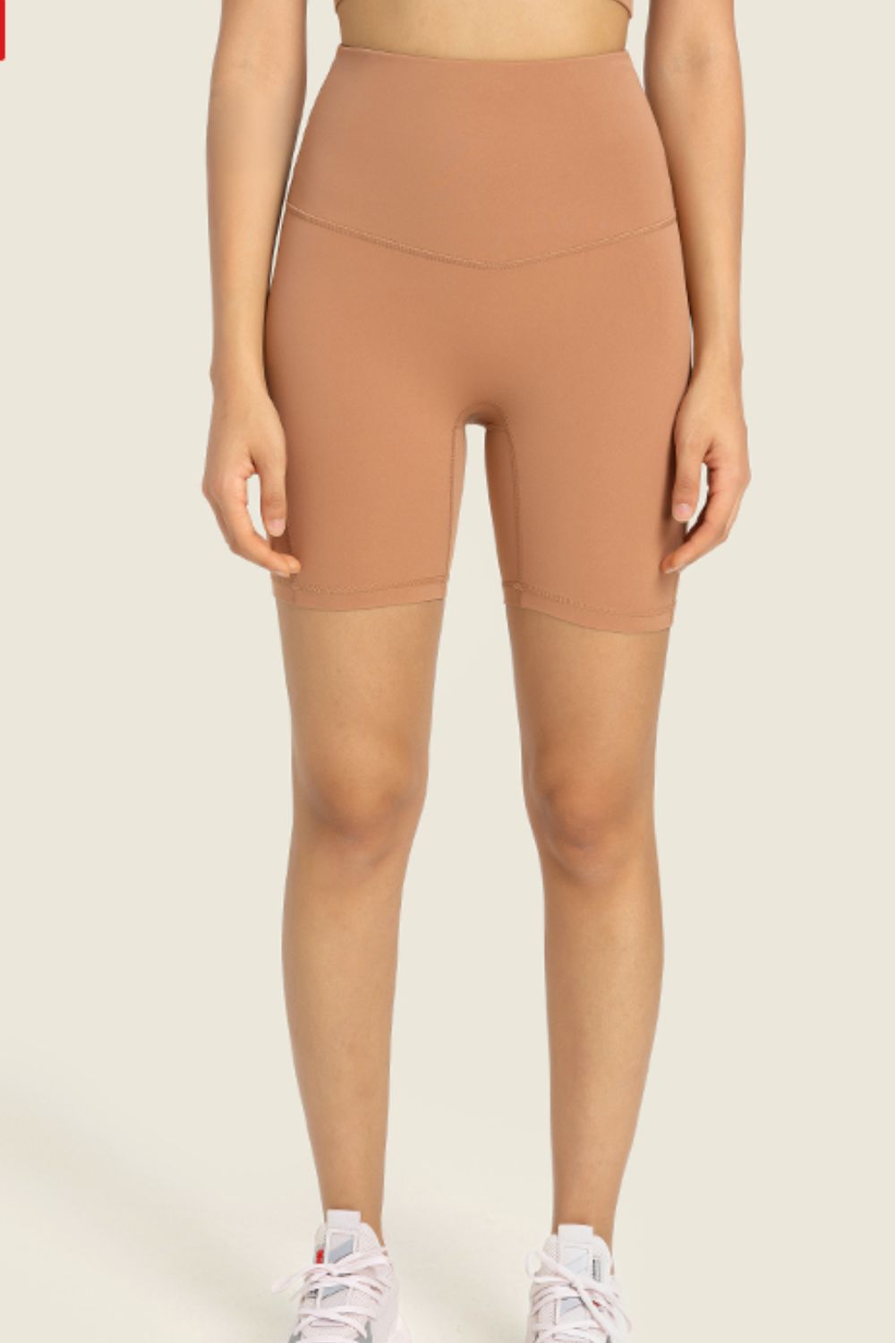 The Samantha Seamless High-Rise Wide Waistband Biker Shorts