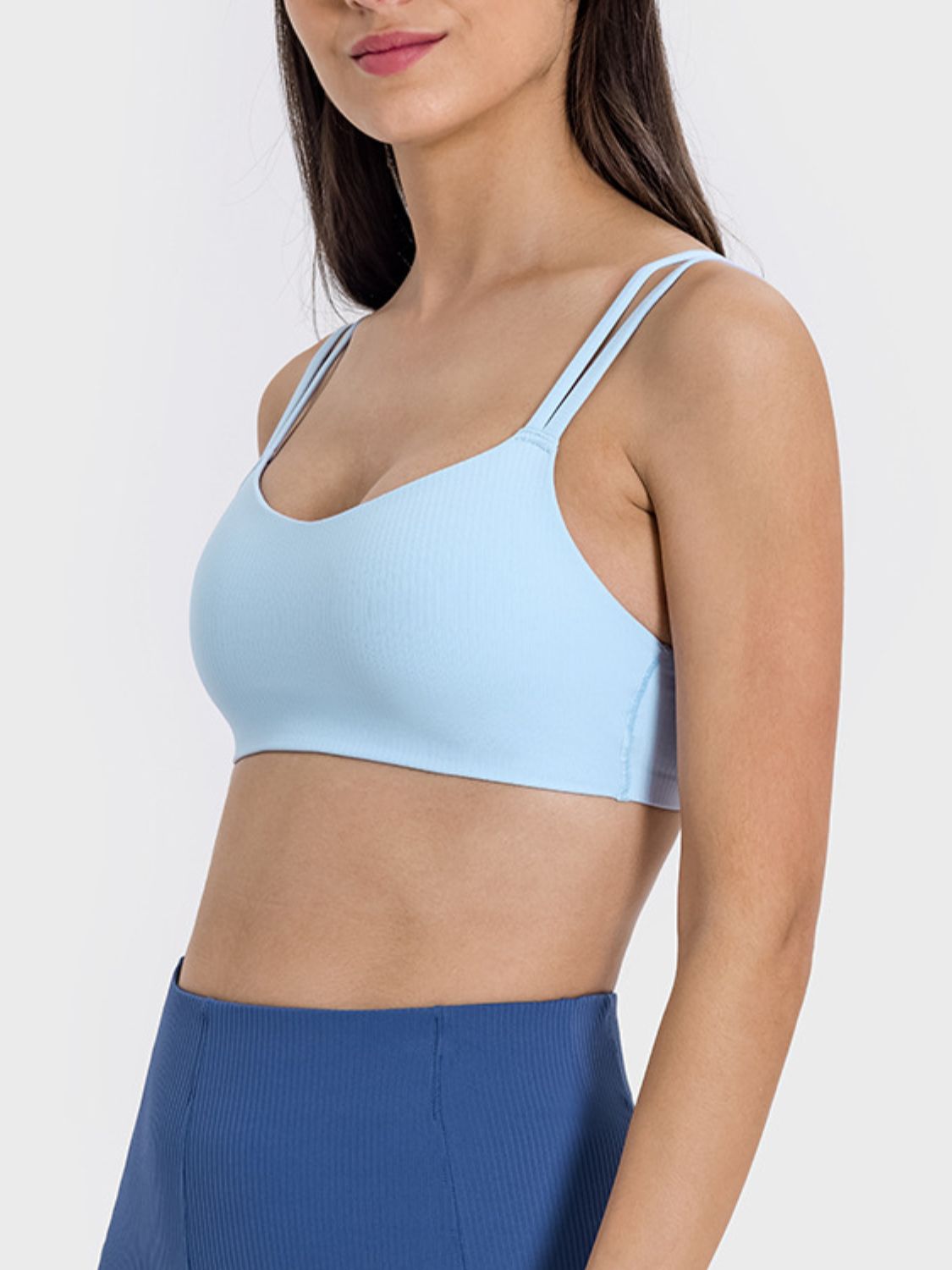 The Caitlin Scoop Neck Double Strap Active Cami