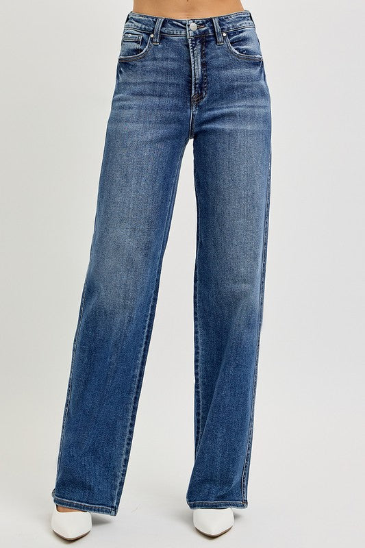 31410 Full Size Tummy Control High Rise Jeans