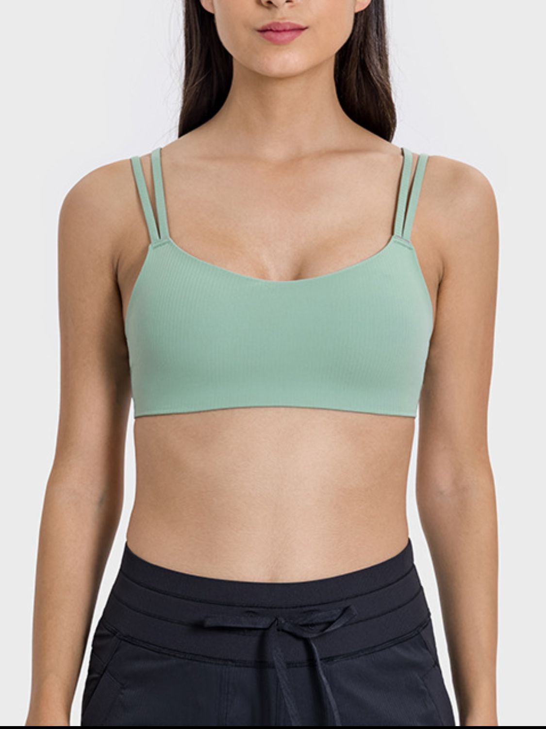 The Caitlin Scoop Neck Double Strap Active Cami