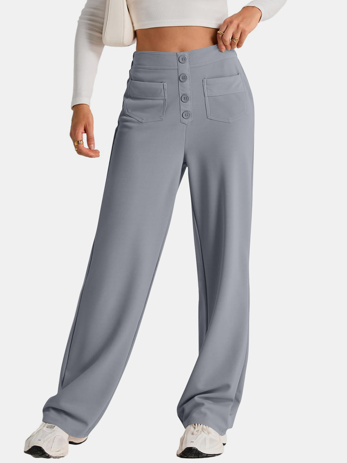 The Caitlin High Waist Wide Leg Pants