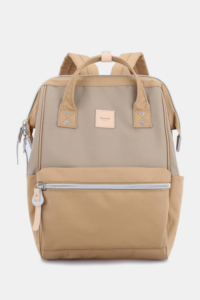 The Loriel Water Resistant Canvas Backpack Bag with Side Pockets