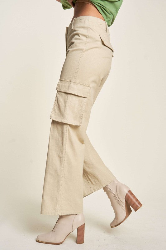 The Rylee Mid Rise Cargo Pants