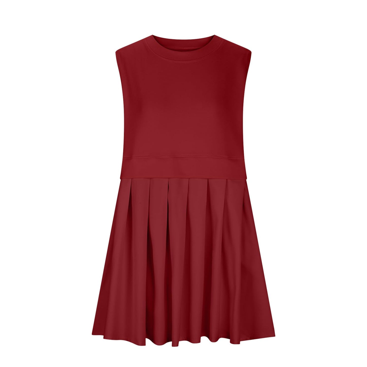 The Heather Round Neck Sleeveless Mini Dress