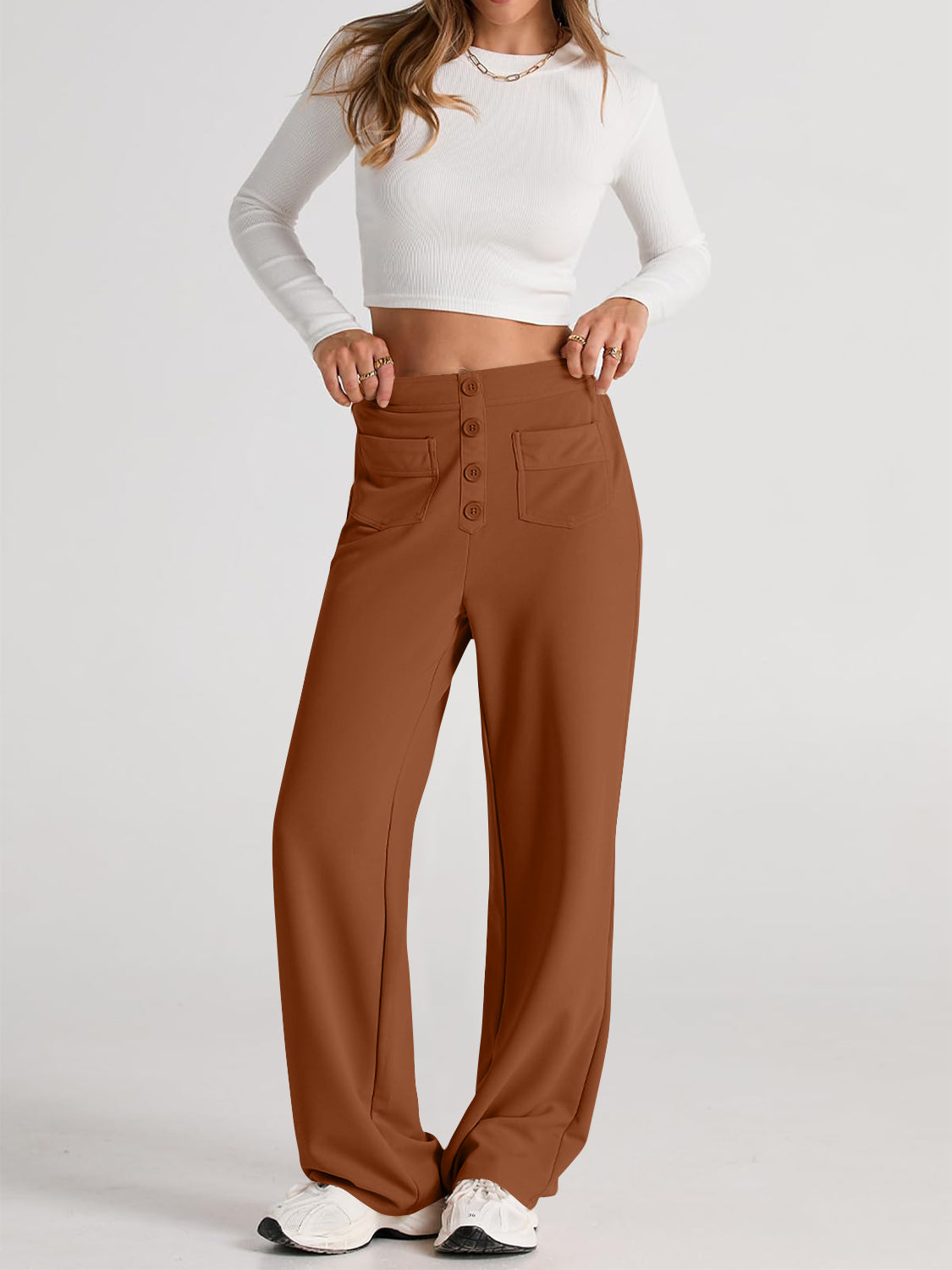 The Caitlin High Waist Wide Leg Pants