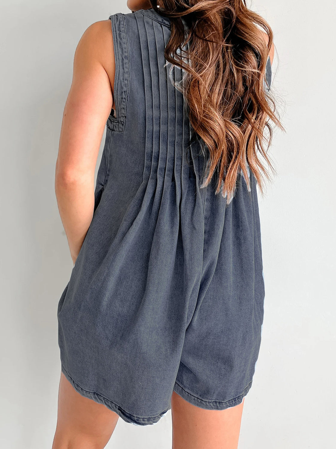 The Holly Tied Romper with Pockets